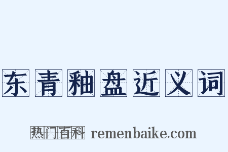 东青釉盘近义词是什么意思的图片